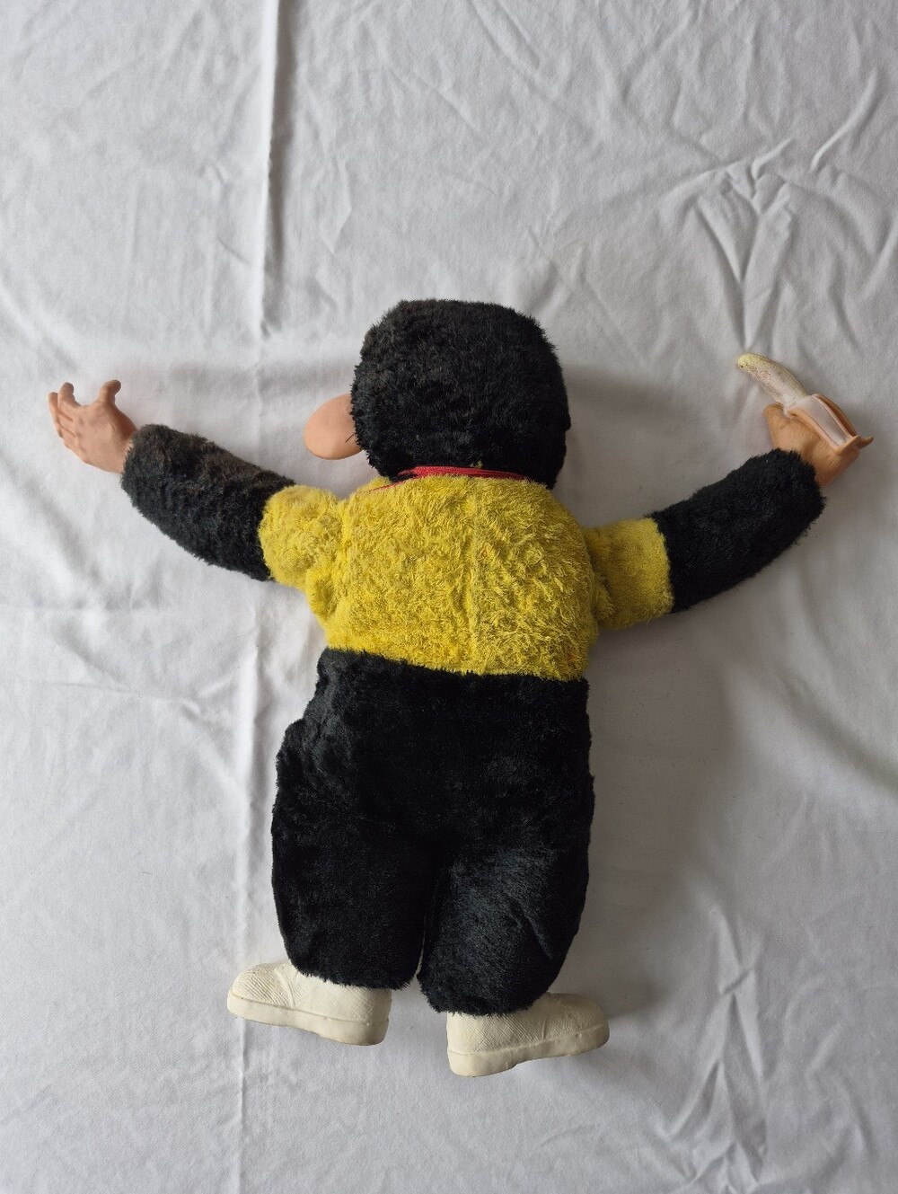 Vtg 50s Zippy Monkey Mr Bim Zip Plush Banana Toy Rubber Face Doll 16” - Picture 10 of 11